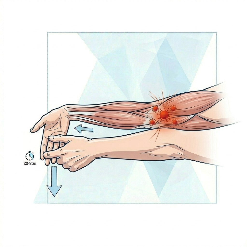 골프엘보 스트레칭 그림