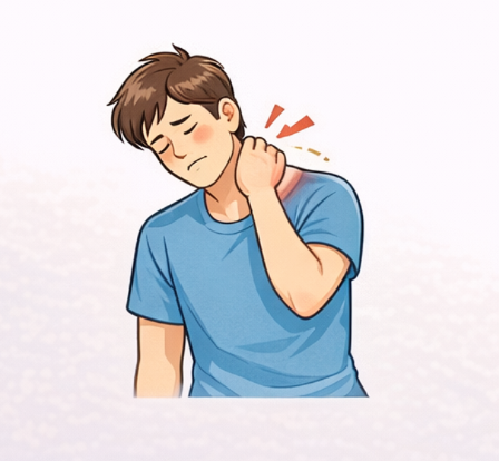 어깨 근육 뭉침 및 담 걸렸을 때 통증 부위 